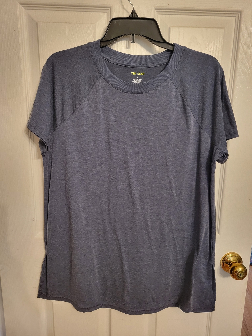 tek gear Heather Navy Short Sleeve Crewneck Tee